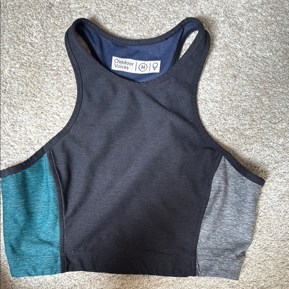 Outdoor Voices Tri-Tone Active Bra